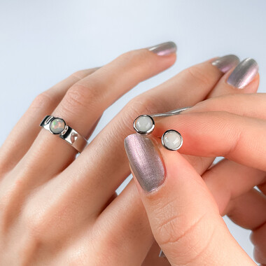 Parure in argento con Opale di Welo