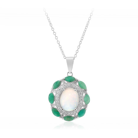 Collana in argento con Opale di Welo