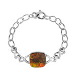 Ammolith-Silberarmband (MONOSONO COLLECTION)