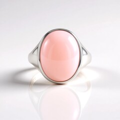 Anello in argento con Opale Rosa