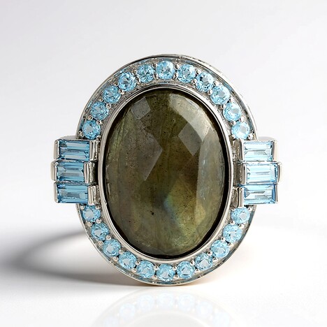 Ciondolo in argento con Labradorite