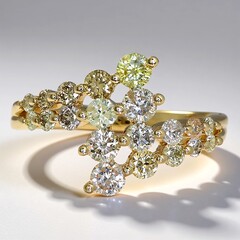 Anello in oro con Diamante Fancy SI2 (CIRARI)