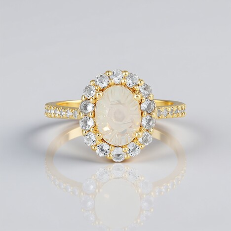 Anello in argento con Opale di Welo