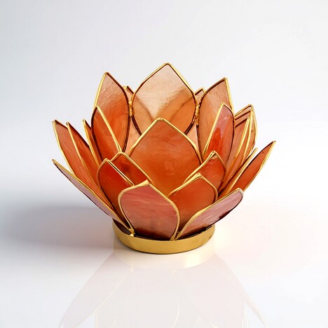 Accessorio in ottone con Conchiglia Capiz (Bali Barong)