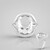 Anello in argento con Quarzo Bianco