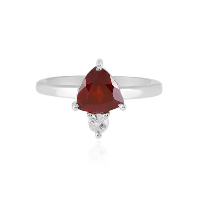 Anello in argento con Granato Essonite