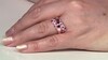 Anillo en plata con Zafiro rosado (KM by Juwelo)