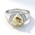 Anello da uomo in argento con Magnesite
