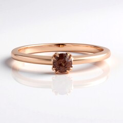 Zilveren ring met een roze zirkoon (Adela Silber)