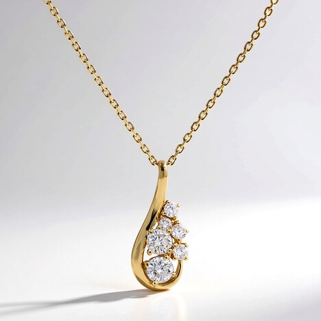Collana in oro con Diamante SI1 (H) (CIRARI)