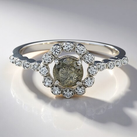 Anello in argento con Spectrolite