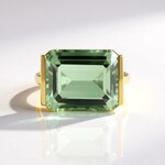 Anello in argento con Ametista Verde (Ornaments by de Melo)