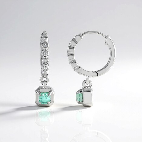 Orecchini in argento con Smeraldo Color Paraiba