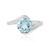 Zilveren ring met een hemel-blauwe topaas