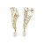 Boucles d'oreilles en or et Perle blanche de culture d'eau douce (Ornaments by de Melo)