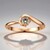 Bague en or et Diamant rose de France VS1 d'Argyle (Annette)