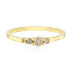 Bague en argent et Diamant champagne I2