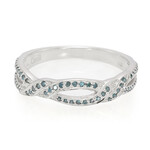 Fancy Diamond Silver Ring