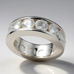 Bague en argent et Danburite