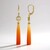Orecchini in argento con Calcedonio Arancione (KM by Juwelo)