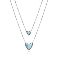 Collar en plata con Larimar