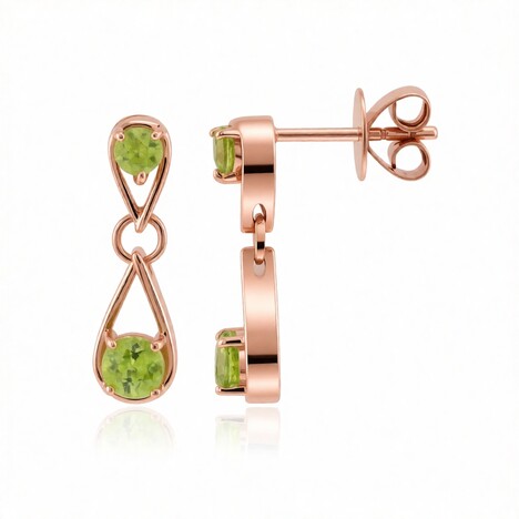 9K Capelinha Sphene Gold Earrings