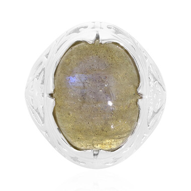 Anello in argento con Labradorite