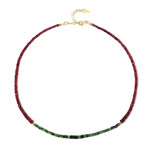 Ruby Silver Necklace (Riya)