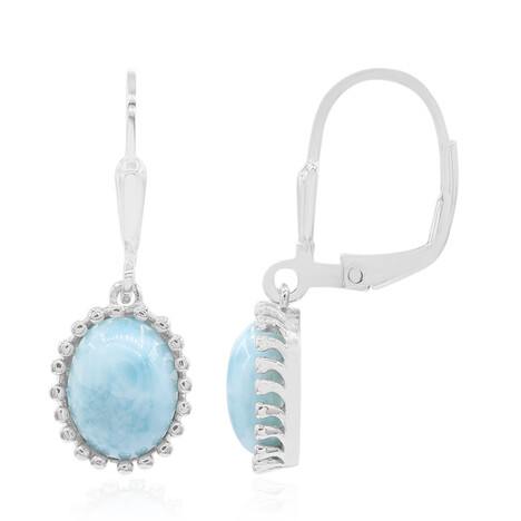 Orecchini in argento con Larimar