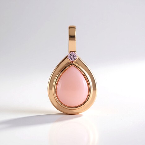 Ciondolo in argento con Opale Rosa (KM by Juwelo)
