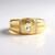 Anello in argento con Petalite