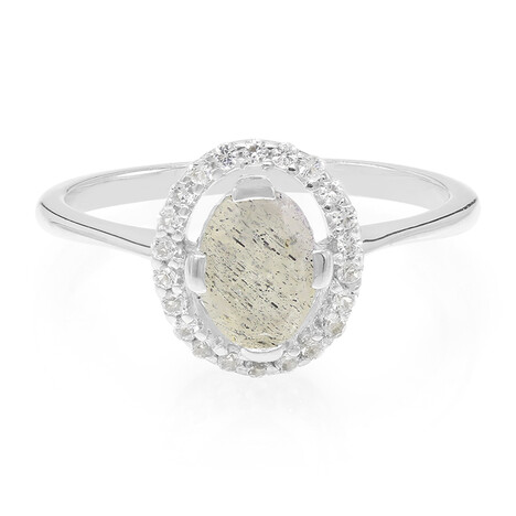 Anello in argento con Labradorite