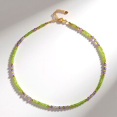 Collana in argento con Peridoto