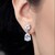 Boucles d'oreilles en argent et Quartz blanc