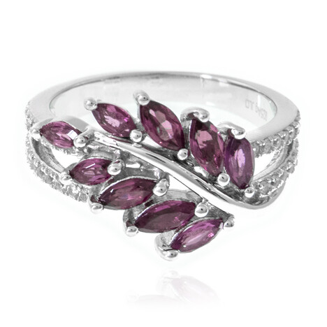 Anello in argento con Rodolite
