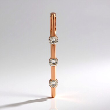 9K SI1 Argyle Rose De France Diamond Gold Pendant (Annette)