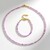 Parure in argento con Kunzite