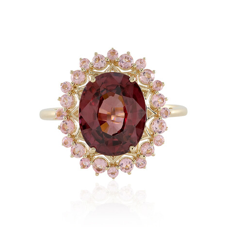 Mahagoni-Zirkon-Goldring