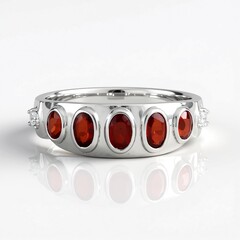 Bague en argent et Rubis de Tanzanie