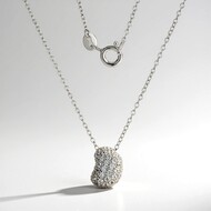 Collier en argent et Zircon (Adela Silber)
