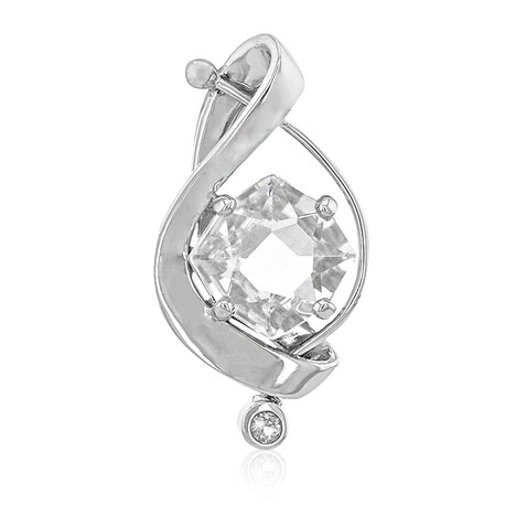 Weißer Quarz-Silberanhänger (MONOSONO COLLECTION)