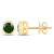 Orecchini in oro con Diopside Russo