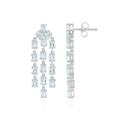 Orecchini in argento con Topazio Blu Cielo