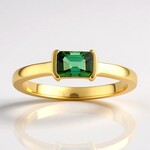 Anello in argento con Indicolite (Adela Silber)