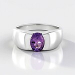 Anello in argento con Quarzo Azur