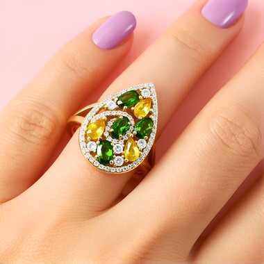 Bague en or et Saphir jaune de Ceylan (Adela Gold)