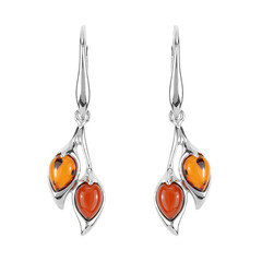 Baltischer Bernstein-Silberohrringe (dagen)