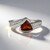 Anello in argento con Granato Essonite