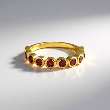 Anello in argento con Spinello Rosso