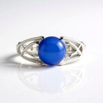 Blauer Onyx-Silberring (de Melo)
